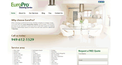 Desktop Screenshot of europrocleaningservice.com